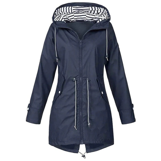 EB | Wind- und wasserfeste lange Regenjacke