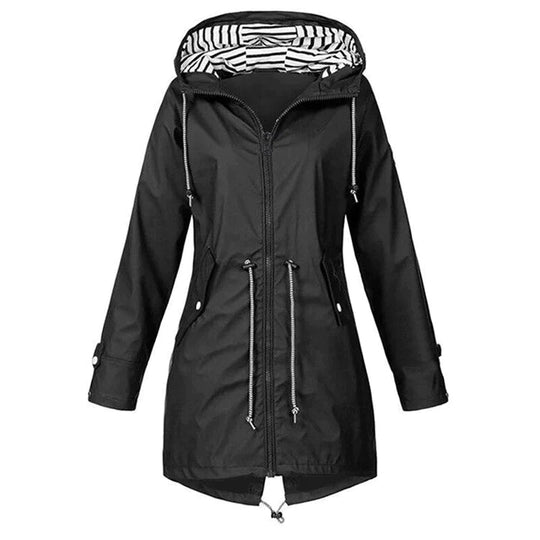 EB | Wind- und wasserfeste lange Regenjacke