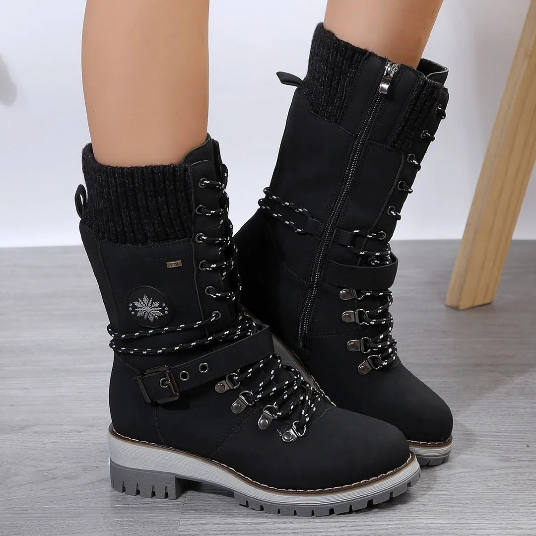 EB | Warme Baumwolle Hohe Schneestiefel