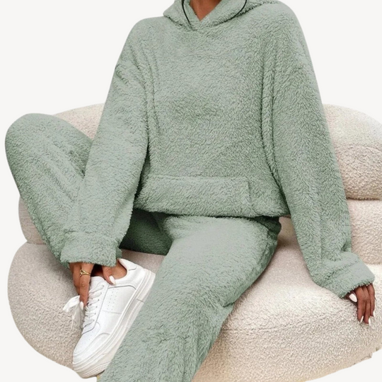 EB | Damen Fleece-Loungewear-Set Trainingsanzug