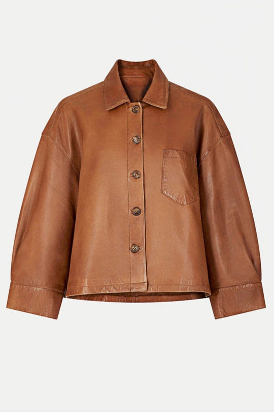EB | Oversized Lederjacke Weich und Stilvoll Perfekt für Den Alltag