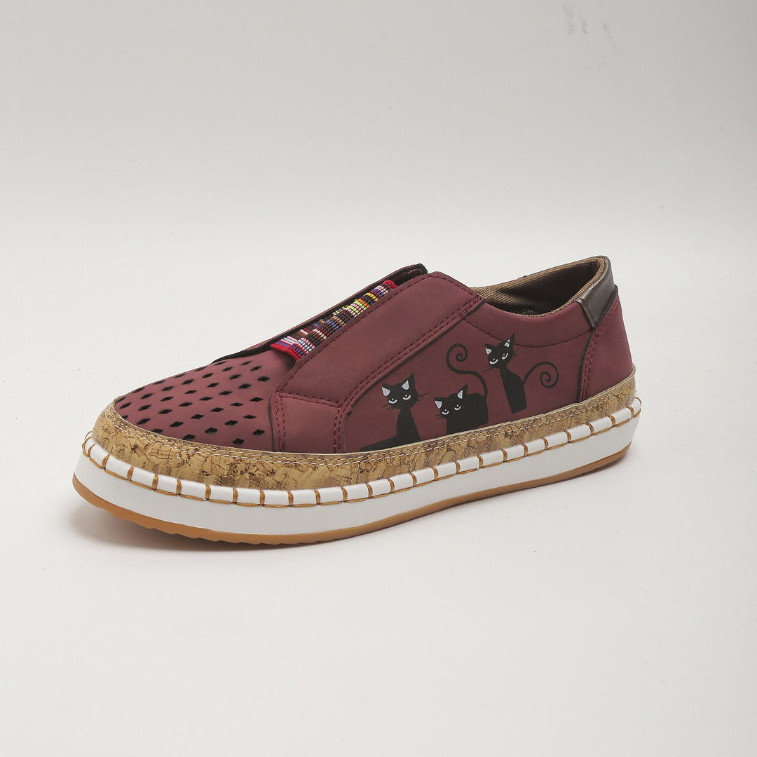 Retro flache Freizeitschuhe EB