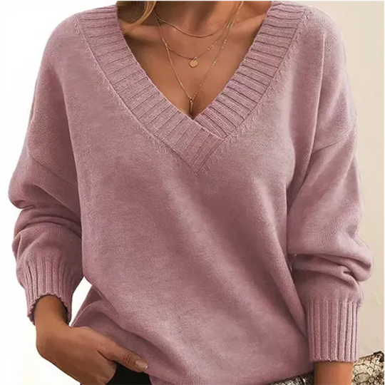 EB | Pullover Winter V-Ausschnitt für Frauen