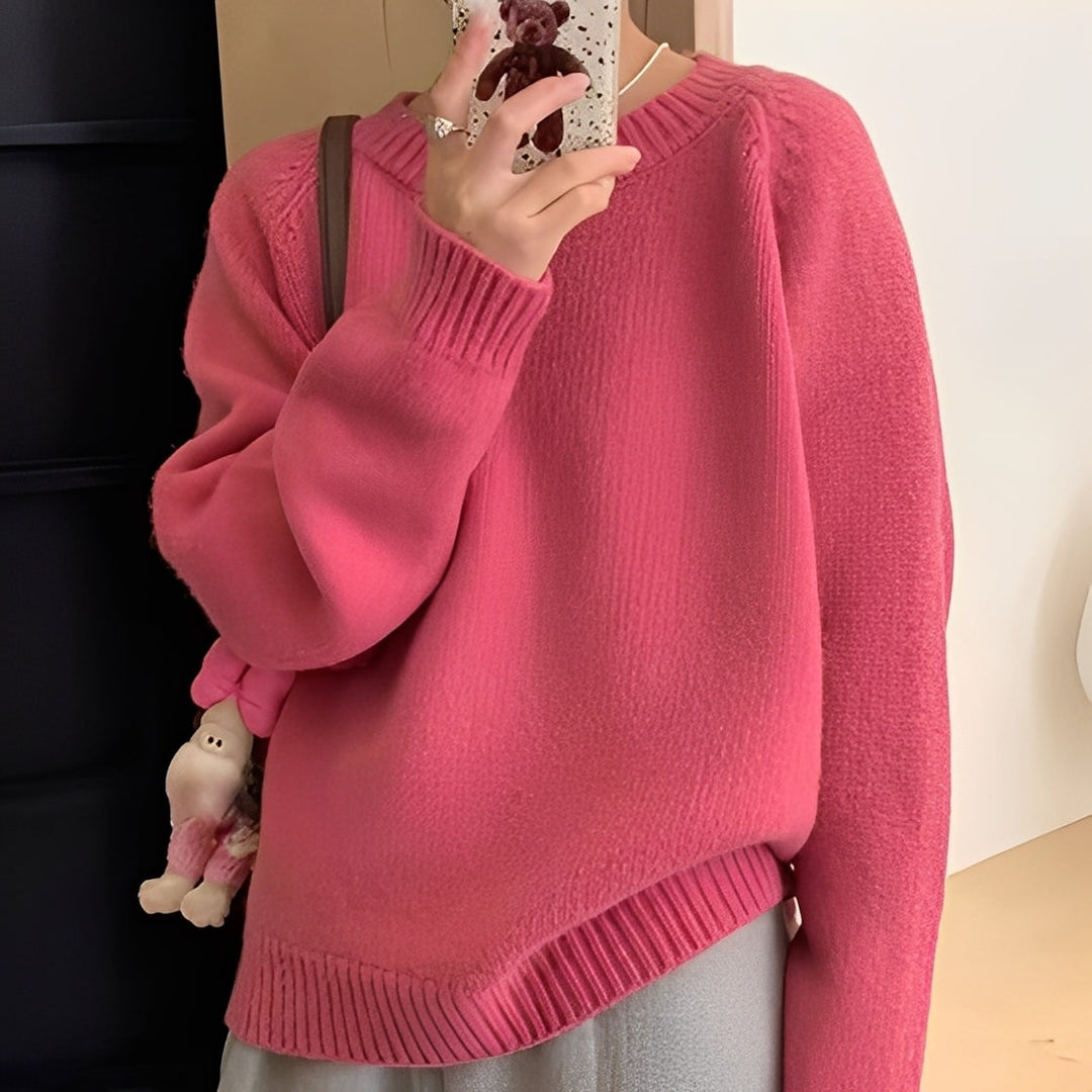 EB | Damen Oversize-Pullover mit Schlichtem Look