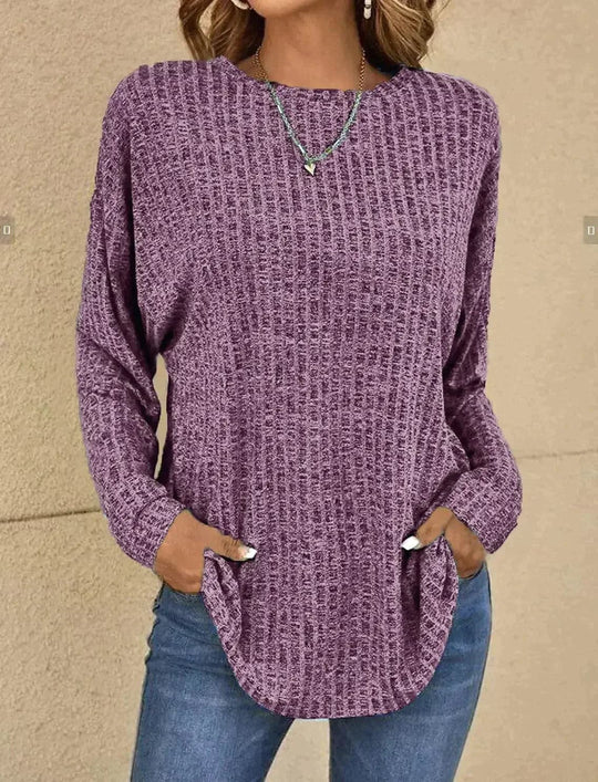 EB | Strickpullover Weiches Strick Lässige Passform Lange Ärmel Bequem