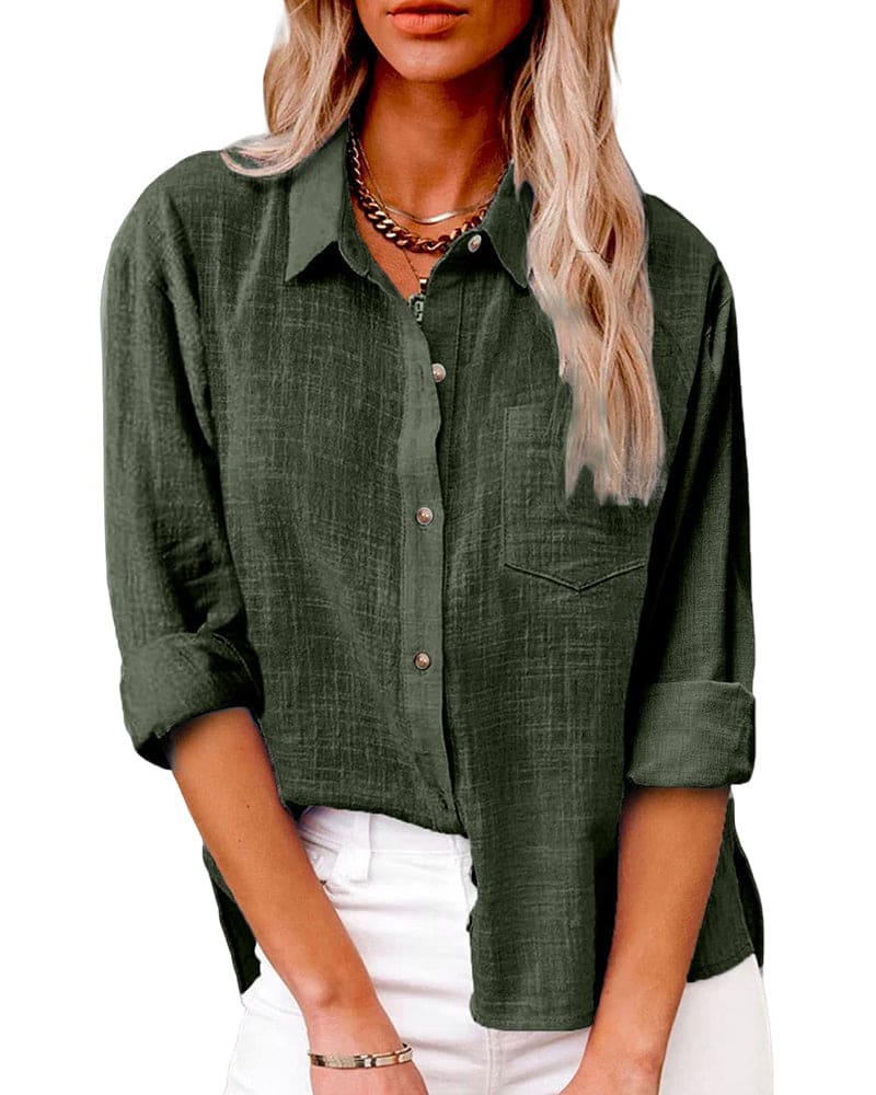 EB | Bluse Baumwolle und Leinen