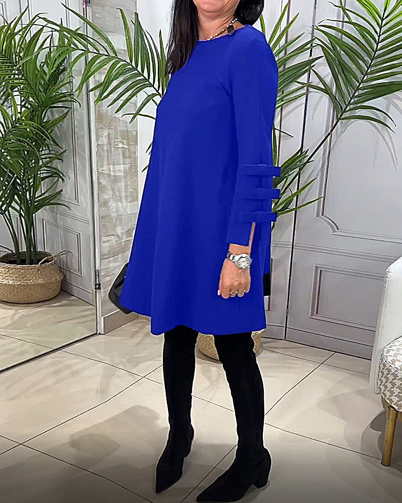 EB | Knielanges Kleid mit Langen Ärmeln