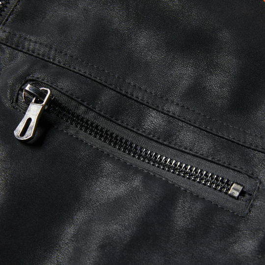 EB | Herren Dick Gepolstertes Lederjacke