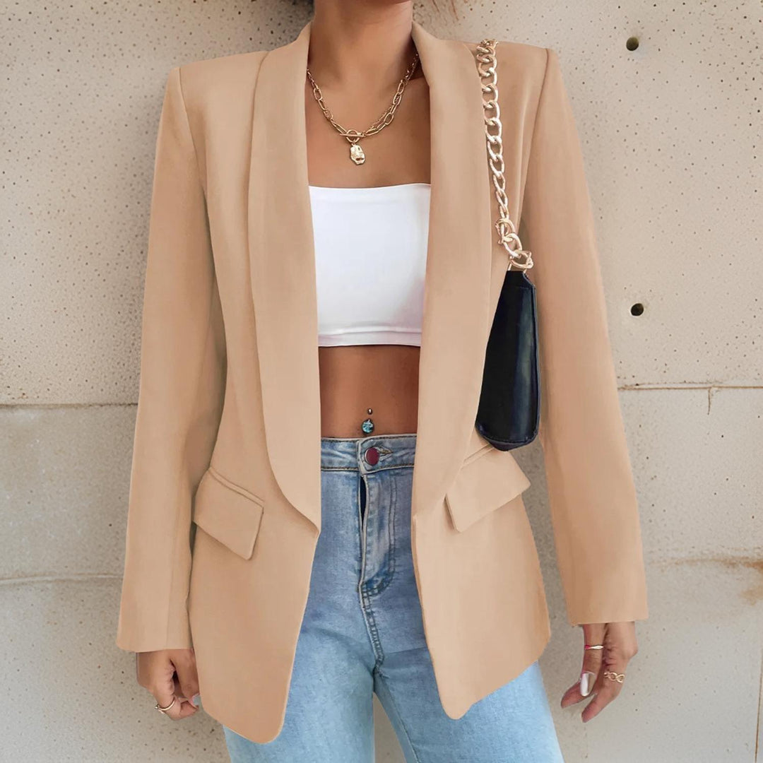 EB | Stylischer Damenblazer Aus Polyester-Baumwolle