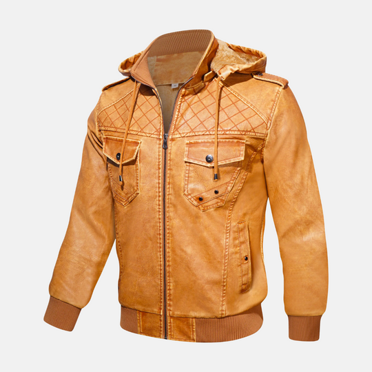 EB | Hooded Lederjacke