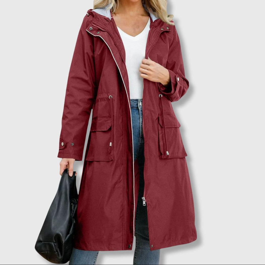 EB | Lange Jacke mit Klassischer Silhouette