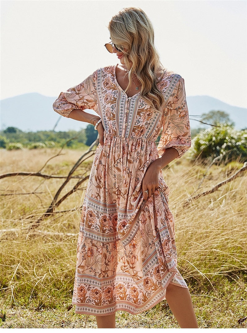 EB | Stilvolles Boho Sommerkleid