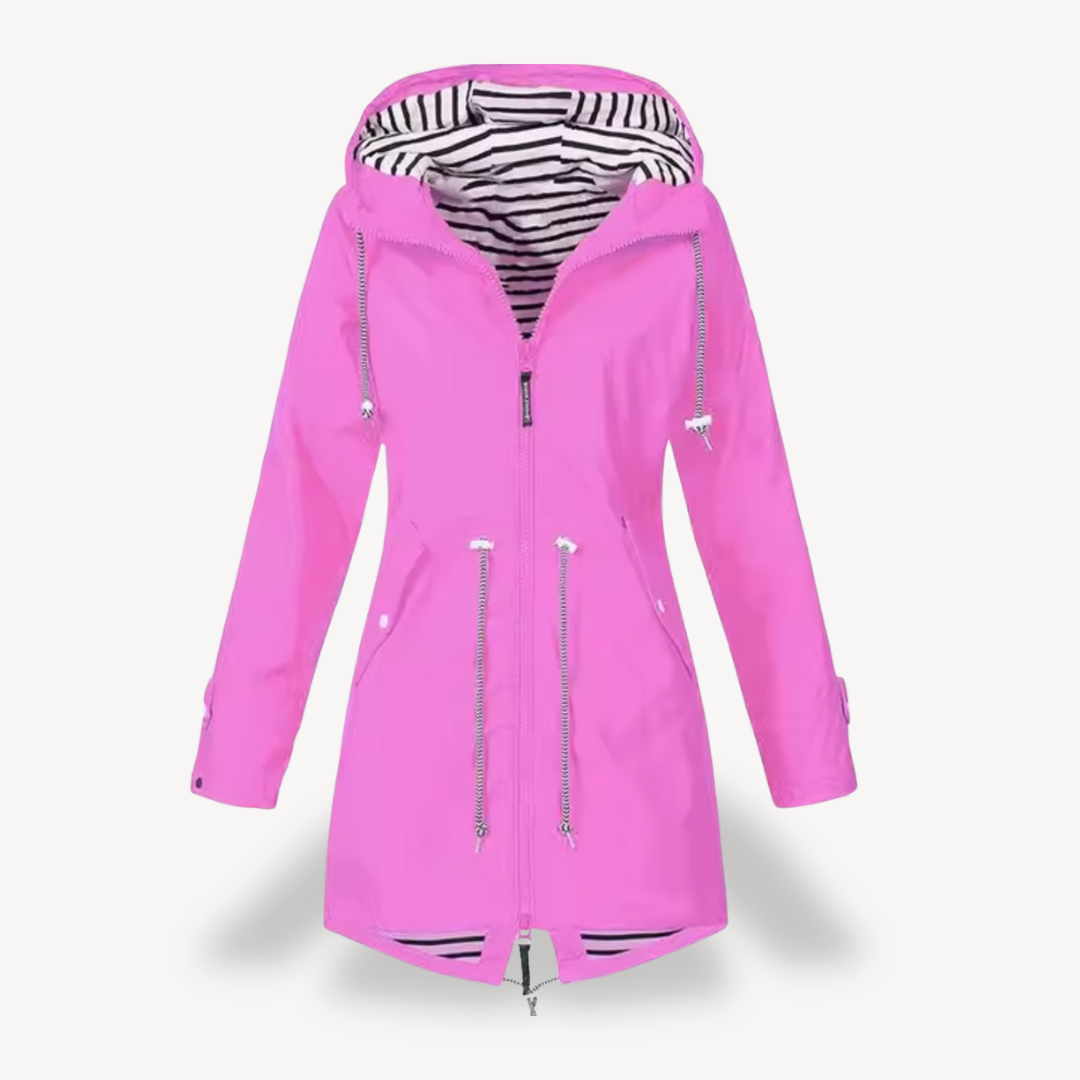 EB | Damen Wasserdichte Kapuzenregenjacke