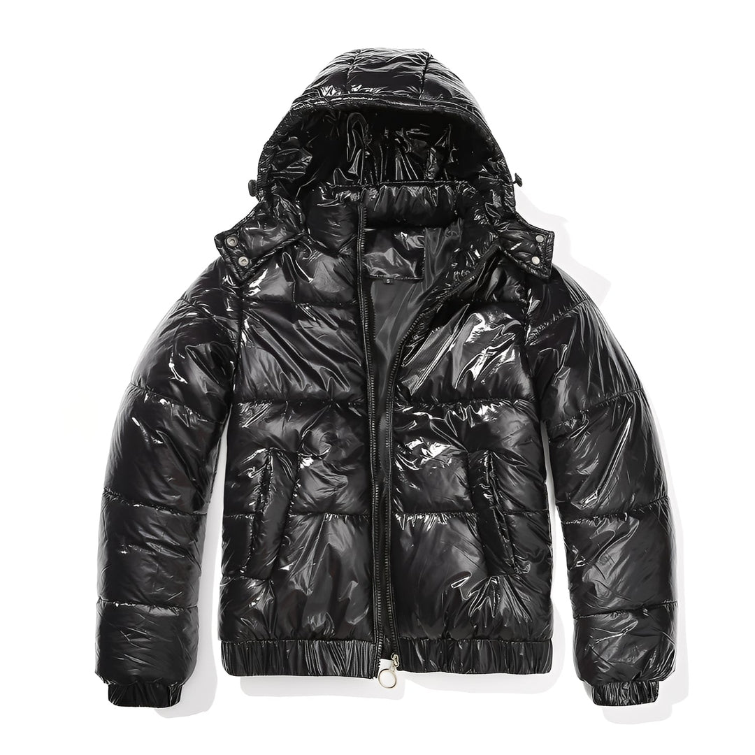 EB | Elegante, glanzvolle Damenjacke mit Kapuze