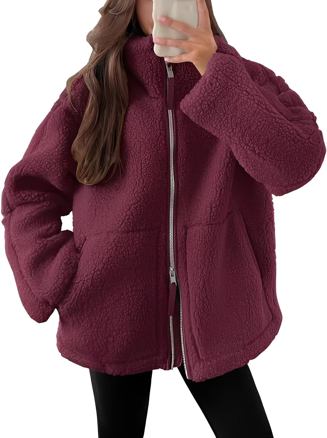 EB | Elegante Damenwolljacke mit Reißverschluss