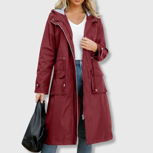 EB | Lange Alltagsjacke mit Kapuze