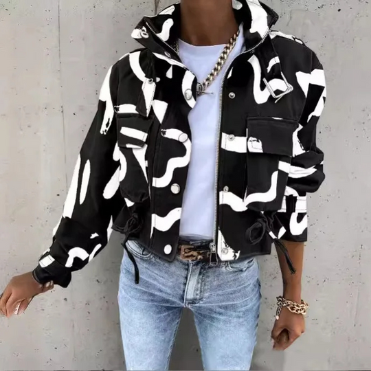 EB | Moderne Damen-Jacke mit Kordelzug