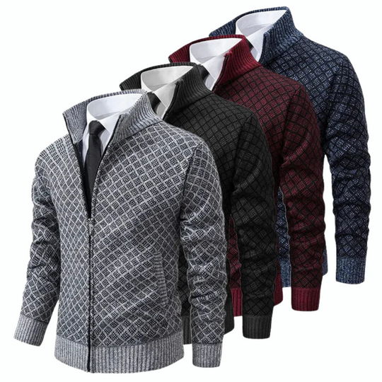 EB | Strickjacke Im Business-Look - Eleganter Freizeit- und Büro-Stil