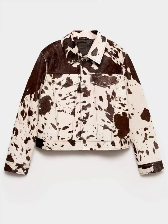 EB | Gemusterte Lederjacke