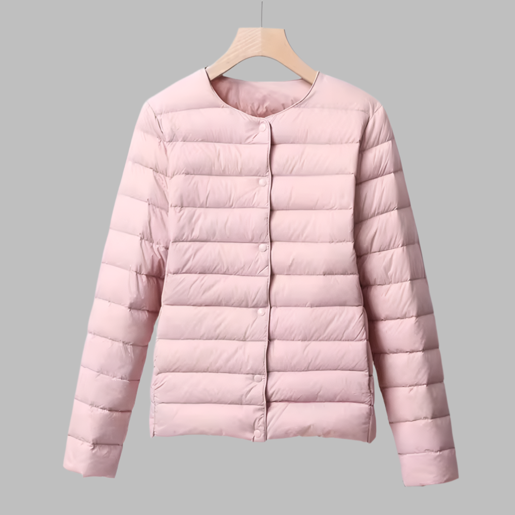 EB | Tragbare Wattierte Jacke Ohne Kragen für Frühling und Winter