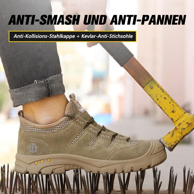 Herren Anti-Smashing Anti-Piercing Big Toe Cap Sicherheitsschuhe Freizeitschutzschuhe EB