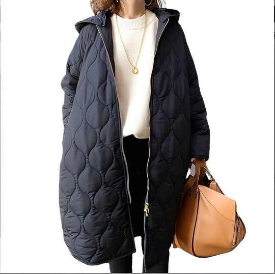 EB | Lässiger Parka-Mantel mit Kapuze für Frauen