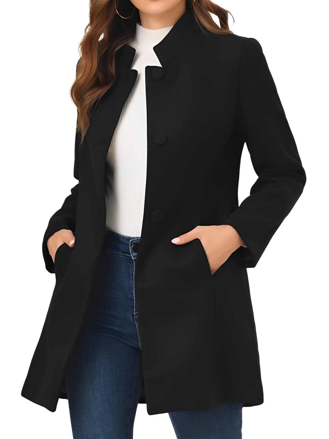 EB | Moderne, figurbetonte Damenjacke mit Knöpfen