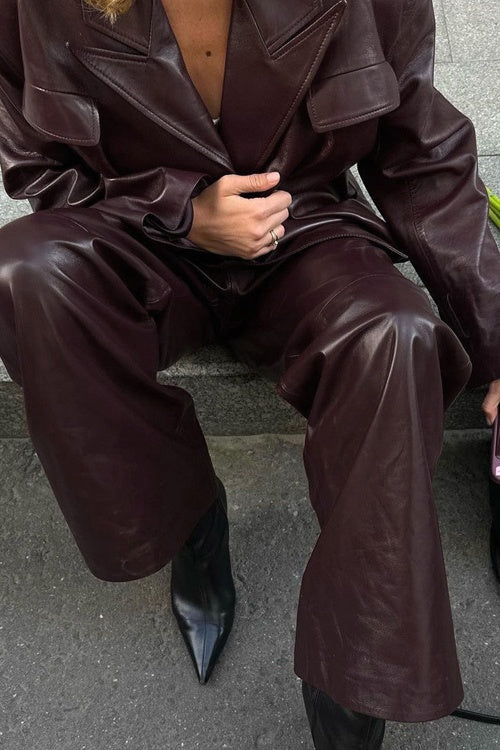 EB | Spitzenreversjacke Leder Set