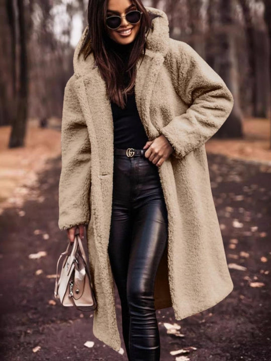 EB | Damen-Trenchcoat mit Gürtel und Doppelt Geknöpftem Verschluss