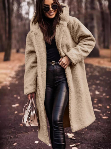 EB | Damen-Trenchcoat mit Gürtel und Doppelt Geknöpftem Verschluss