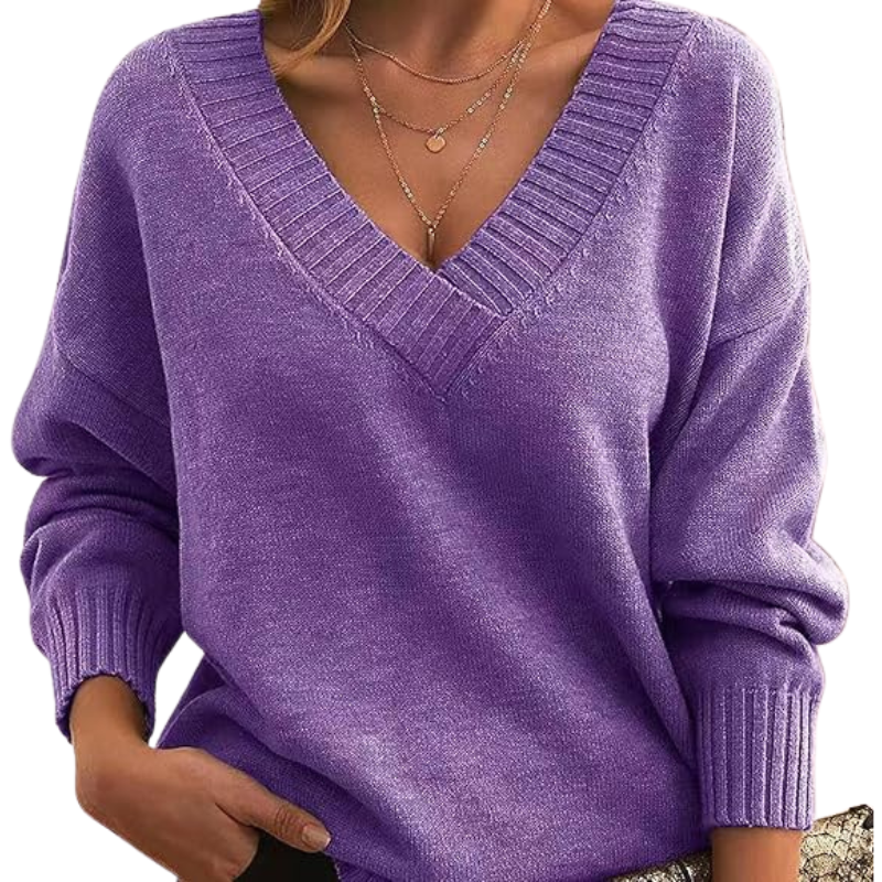EB | Schicker V-Ausschnitt Pullover für Frauen