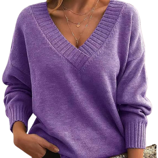 EB | Schicker V-Ausschnitt Pullover für Frauen