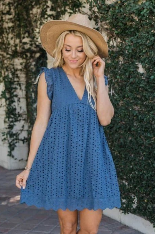 EB | Damen Sommerkleid mit Hose Bequemes Damenkleid