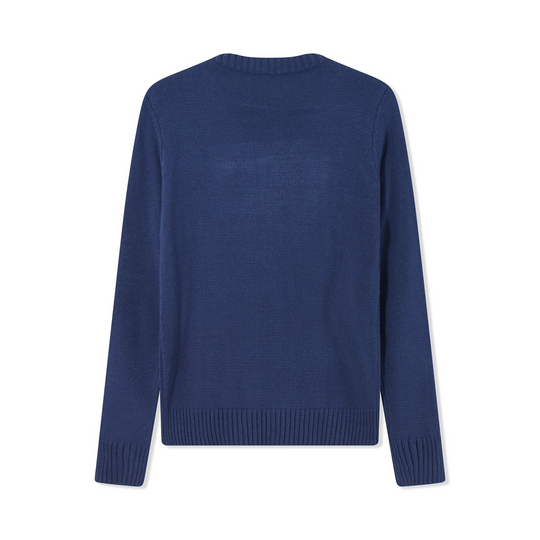 EB - Streetwear Herbst Strickpullover mit Amerikanischer Flagge für Frauen