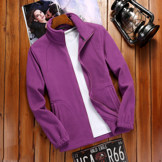 EB | Fleecejacke Damen Reißverschluss-Fleece mit Stehkragen