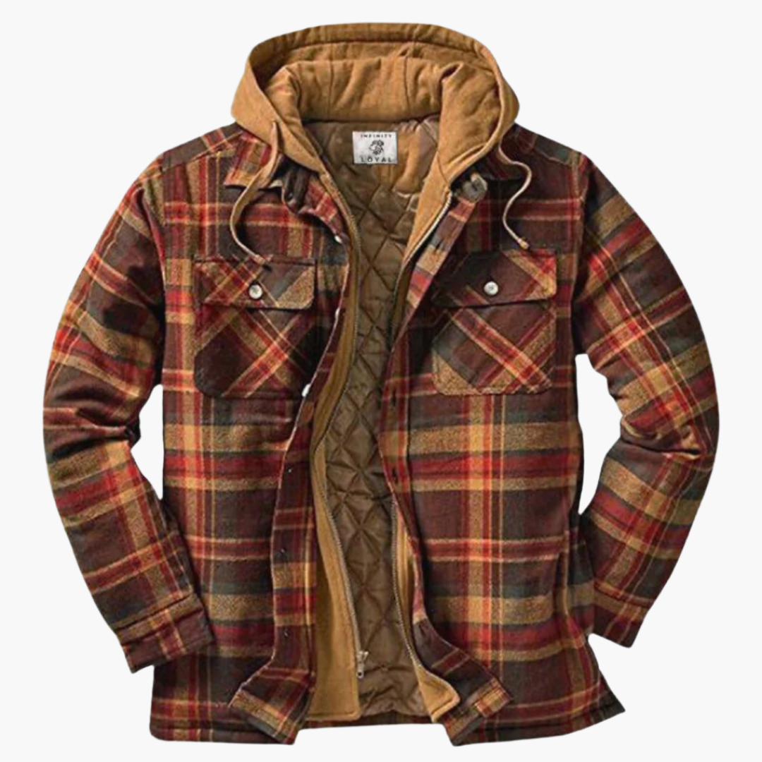 EB | Freizeitjacke Im Holzfäller-Stil mit Kapuze - Zeitlos & Warm für Outdoor und Alltag