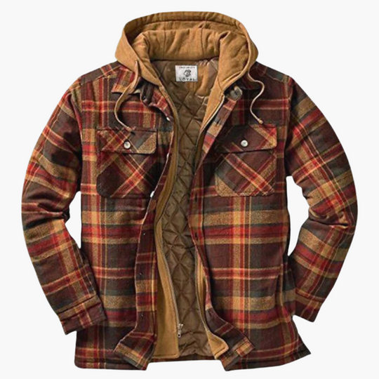 EB | Freizeitjacke Im Holzfäller-Stil mit Kapuze - Zeitlos & Warm für Outdoor und Alltag