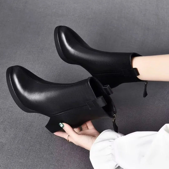 EB | Damen Stylische Spitzzehen High Heel Stiefel