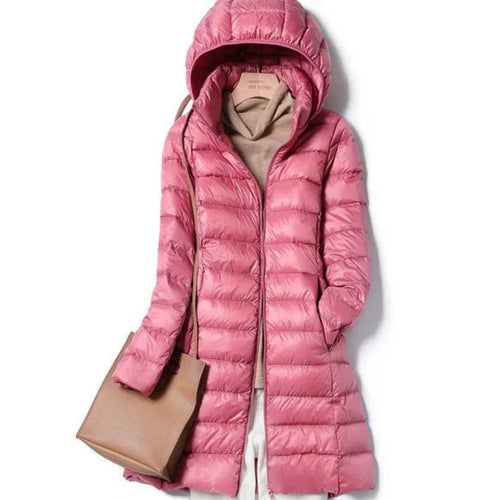 EB | Lange Winterjacke für Frauen mit Kapuze