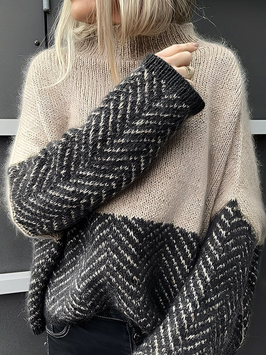 EB | Moderne, Lebendige Damen-Rollkragenpullover
