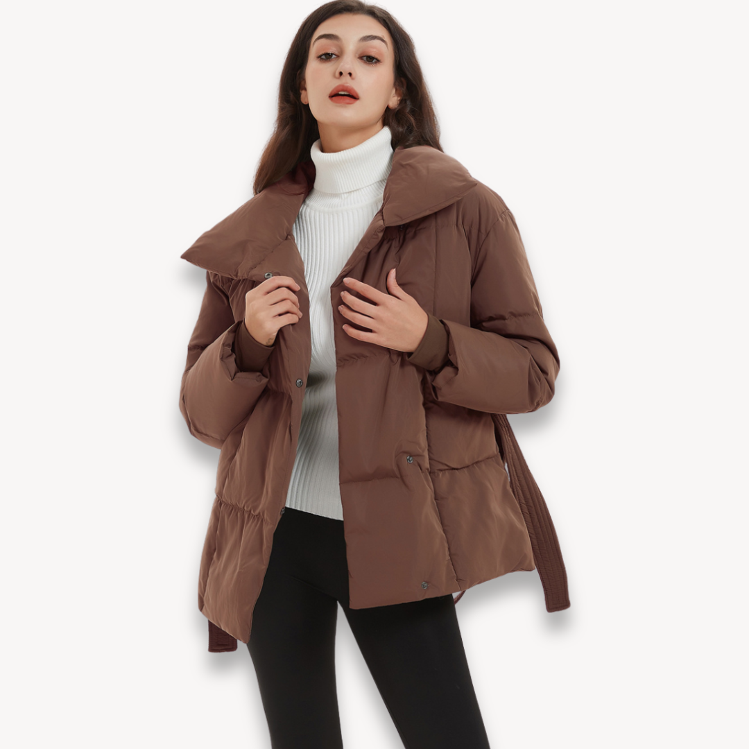 EB | Gurtelter Stepp-Pufferjacke für Frauen