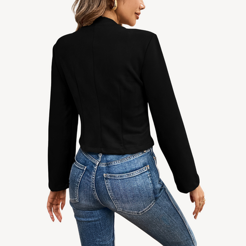EB | Damen Wildleder Knopfjacke