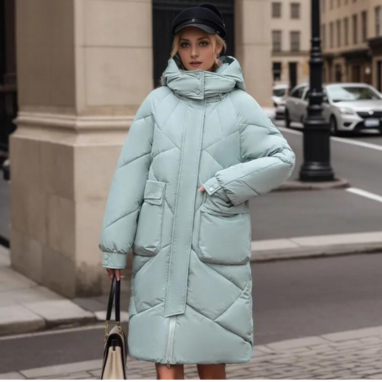 EB | Lange Jacke für Frauen Winter Warm