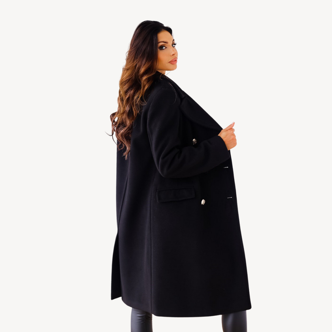 EB | Damen Doppelreiher Wollmantel