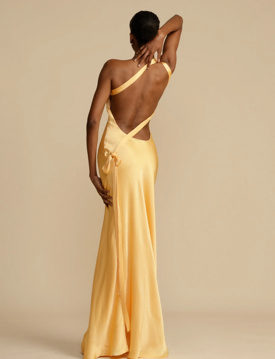 EB | Satin Kleid - Luxus Glanz - Perfekt für Sommerveranstaltungen
