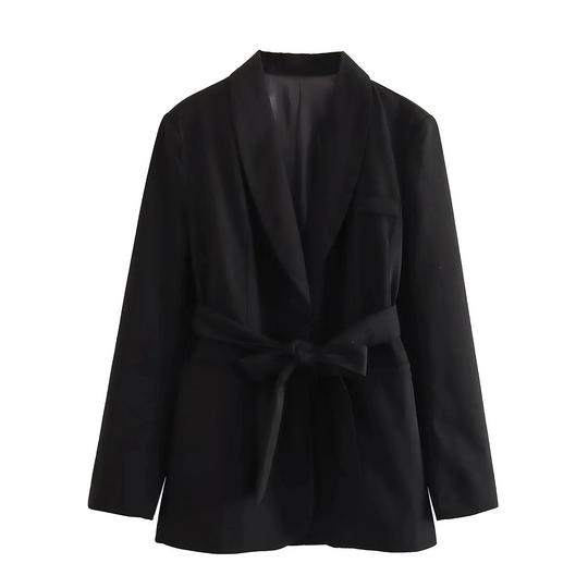 EB | Mehrfarben Hausbekleidungsstil Blazer und Hose Set