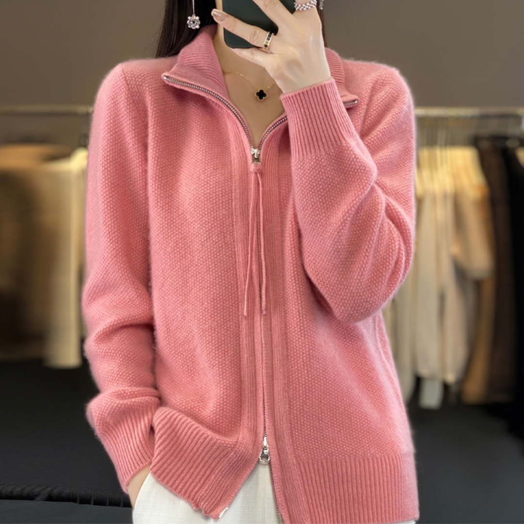 EB | Strickjacke mit elegantem Design und Reißverschluss