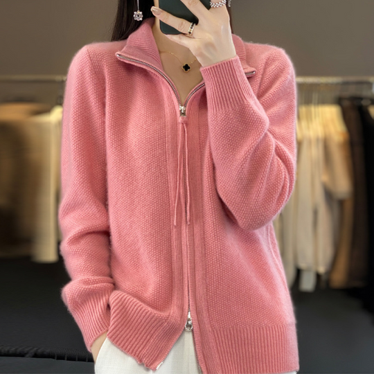 EB | Strickjacke mit elegantem Design und Reißverschluss