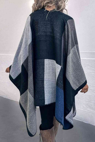 EB | Poncho Mit Offenem Design Und Satten Farbtönen