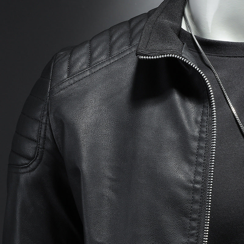 EB | Stylische, Slim Fit Lederjacke für Männer